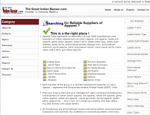Thegreatindianbazaar.com - Indian b2b trade portal