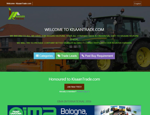 Kisaantrade.com - Top Agriculture B2B Portal India