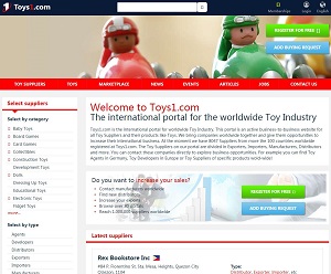 Toys1.com - Business-to-Business portal for Toy Industry