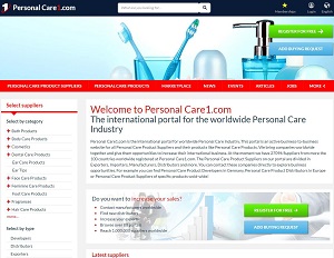 PersonalCare1.com - B2B Portal for Personal Care Industry