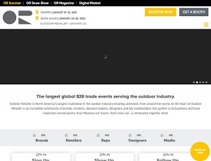 Outdoorretailer.com - Outdoor industry B2B trade