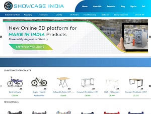 Showcaseindia.in - 3D interactive b2b platform for made in India