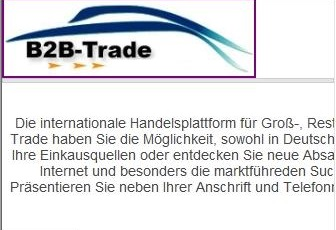 B2B-trade.de - Germany international trading platform