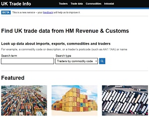 UKtradeinfo.com - UK trade statistics data