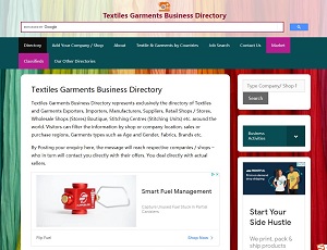 Textiles Garments Business Directory