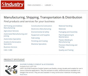 Industrytodaydirectory.com - Directory of Manufacturing, Shipping, Transportation & Distribution