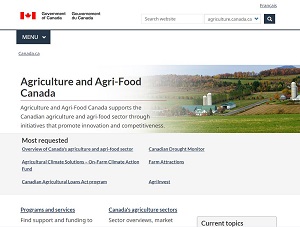 Agriculture.canada.ca - Canada Agriculture and Agri-Food market